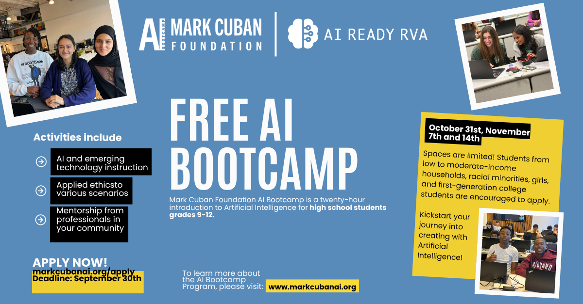 Mark Cuban Foundation AI Bootcamp Returns to Richmond